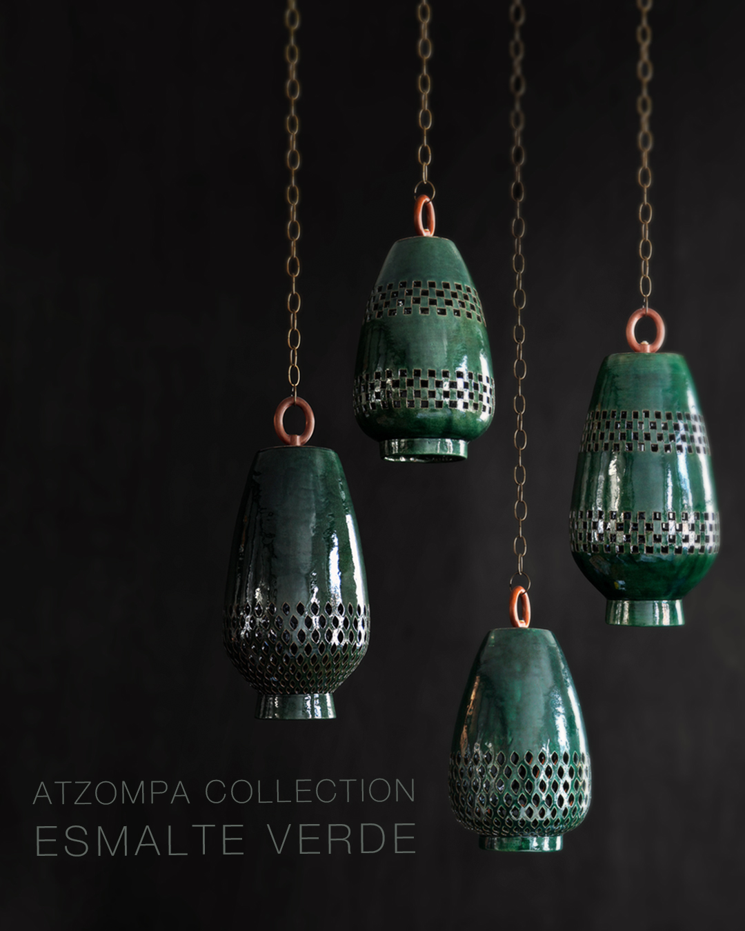 ceramic green pendant lights