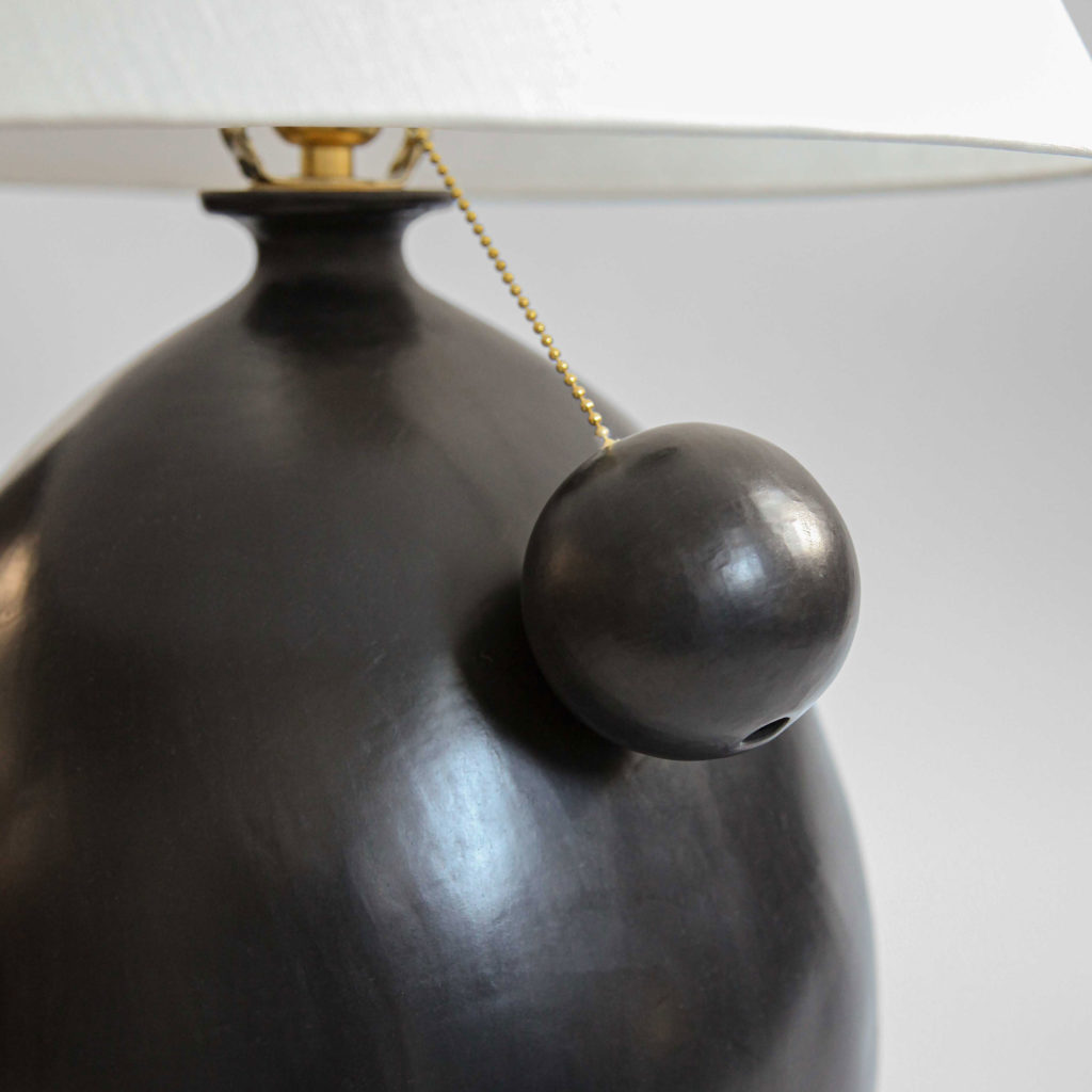 Barro Negro Lamp with Ball Pull hover