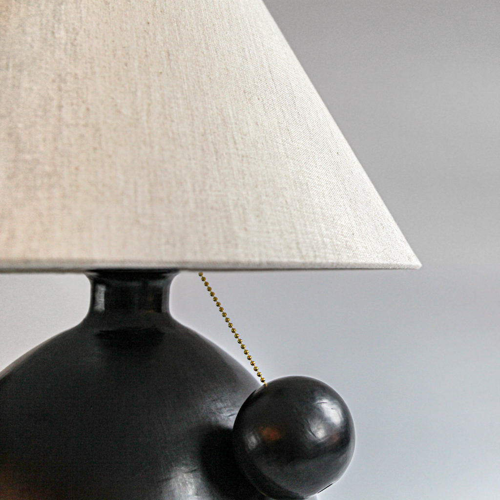 Barro Negro Lamp with Ball Pull hover