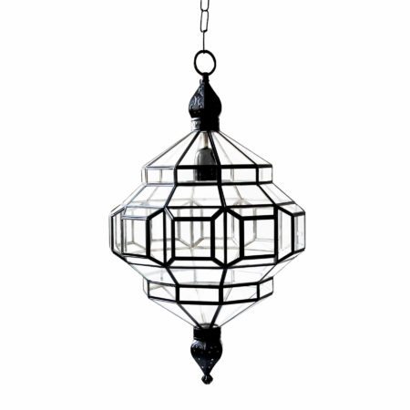 alhambra light fixture from l'aviva home. handmade black pendant light.
