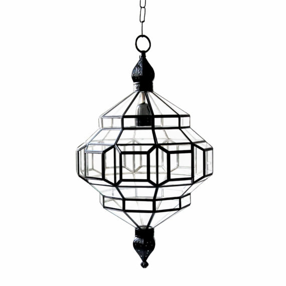 alhambra light fixture from l'aviva home. handmade black pendant light.