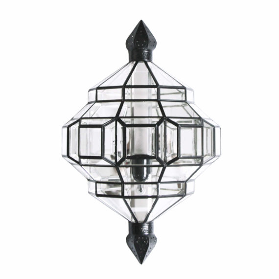 alhambra sconce light fixture from l'aviva home. handmade black light.