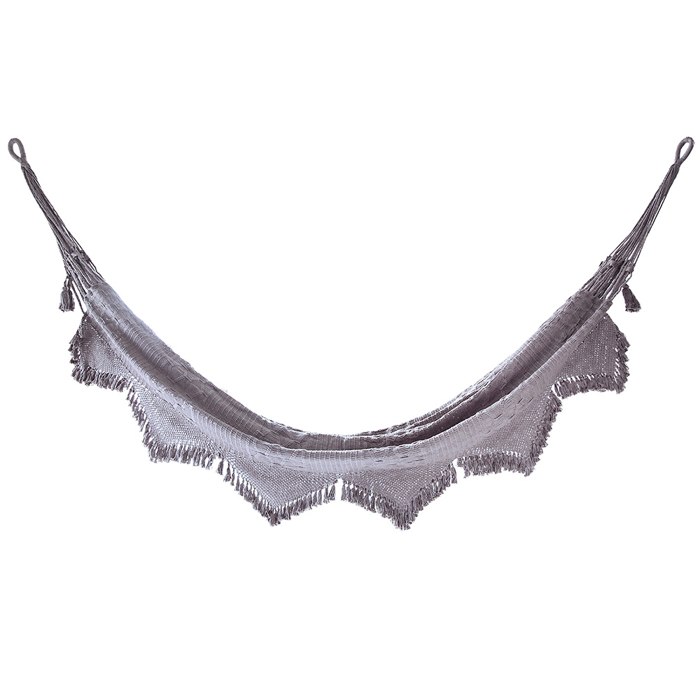 best luxury bolivian hammock in grey cotton perfect for indoors or outdoors