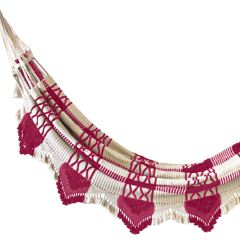 best luxury striped orchid handwoven indoor or outdoor hammock.