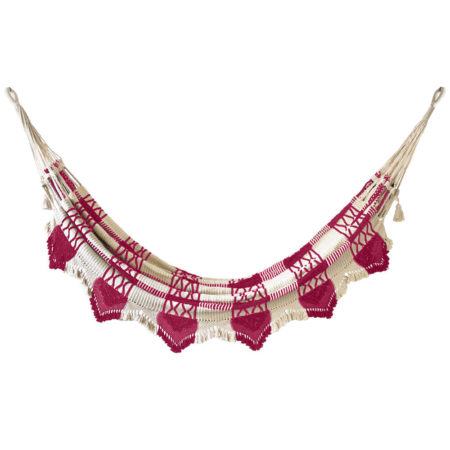 best luxury striped orchid handwoven indoor or outdoor hammock.