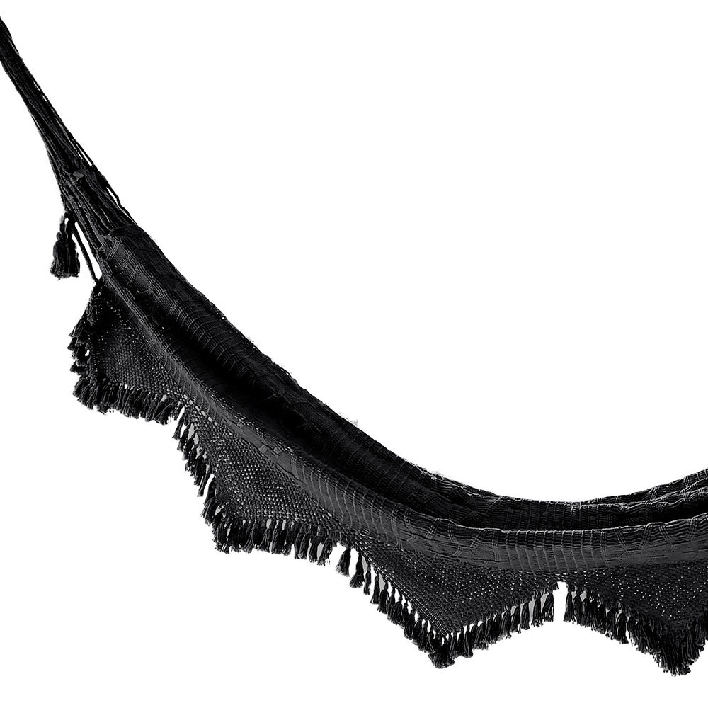 best luxury handmade cotton bolivian hammock in solid black