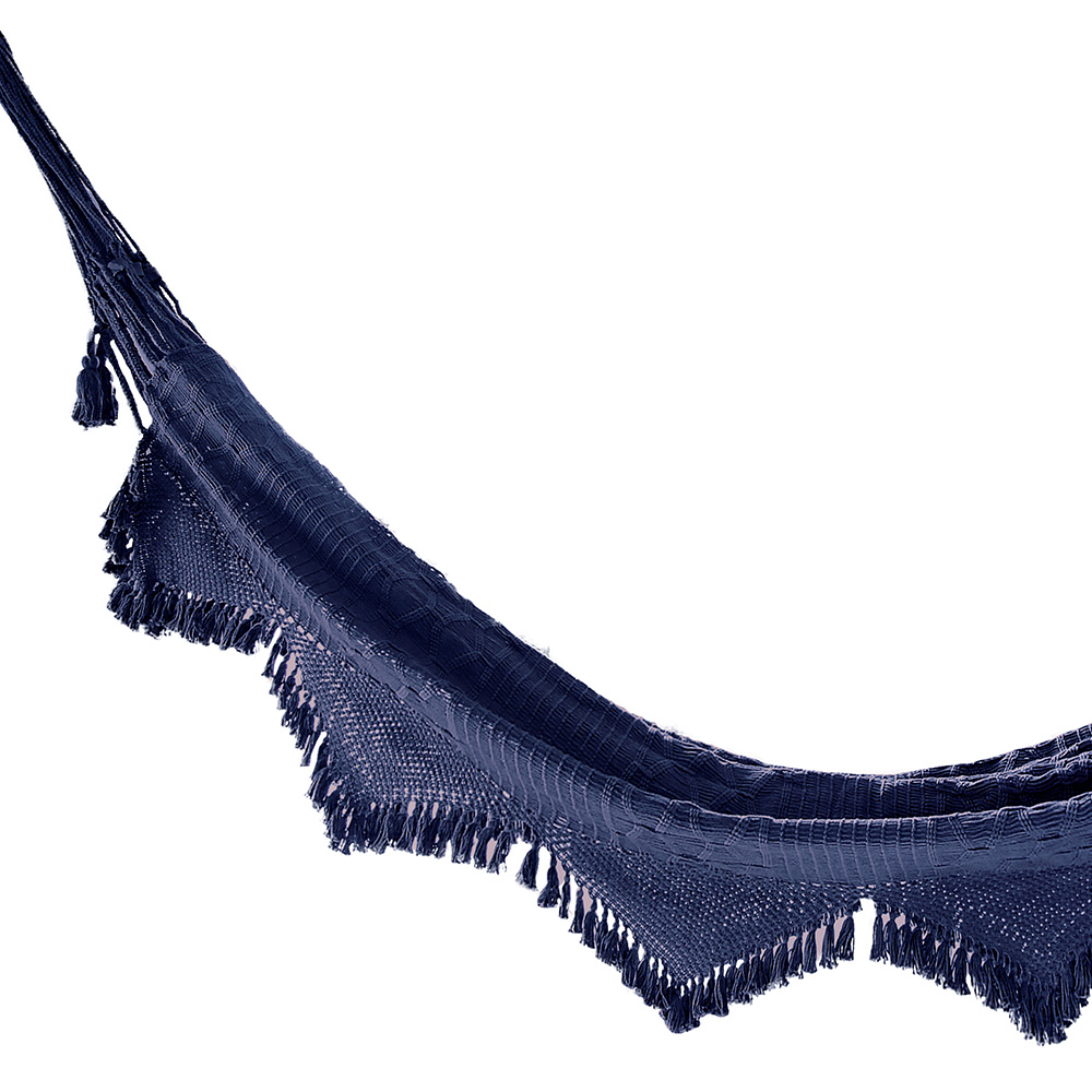 best handmade cotton bolivian hammock in cobalt blue