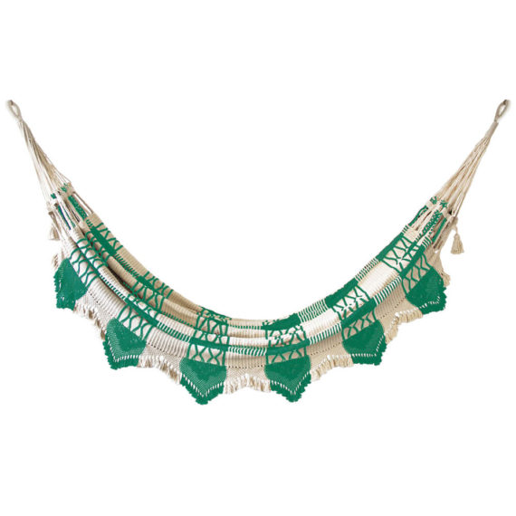 best luxury striped teal handwoven outdoor hammock