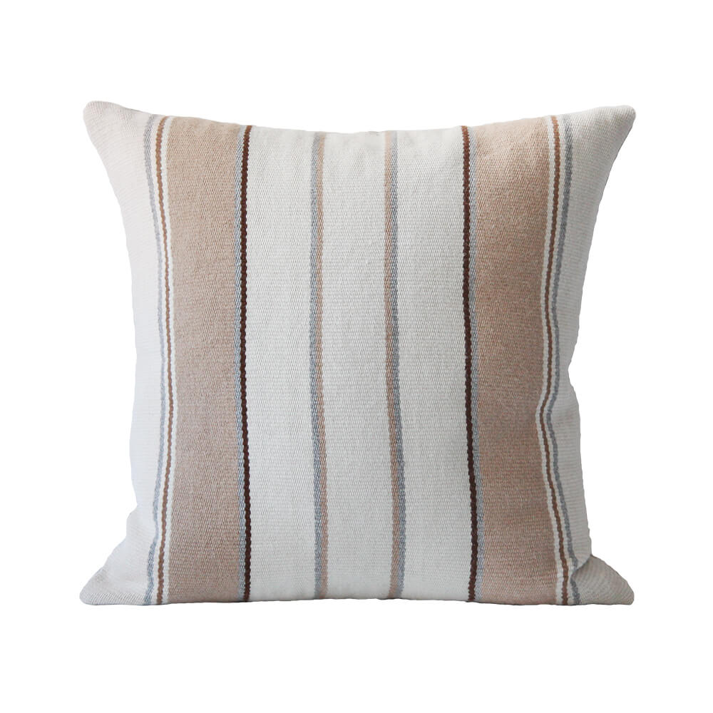 grey stripe pillow