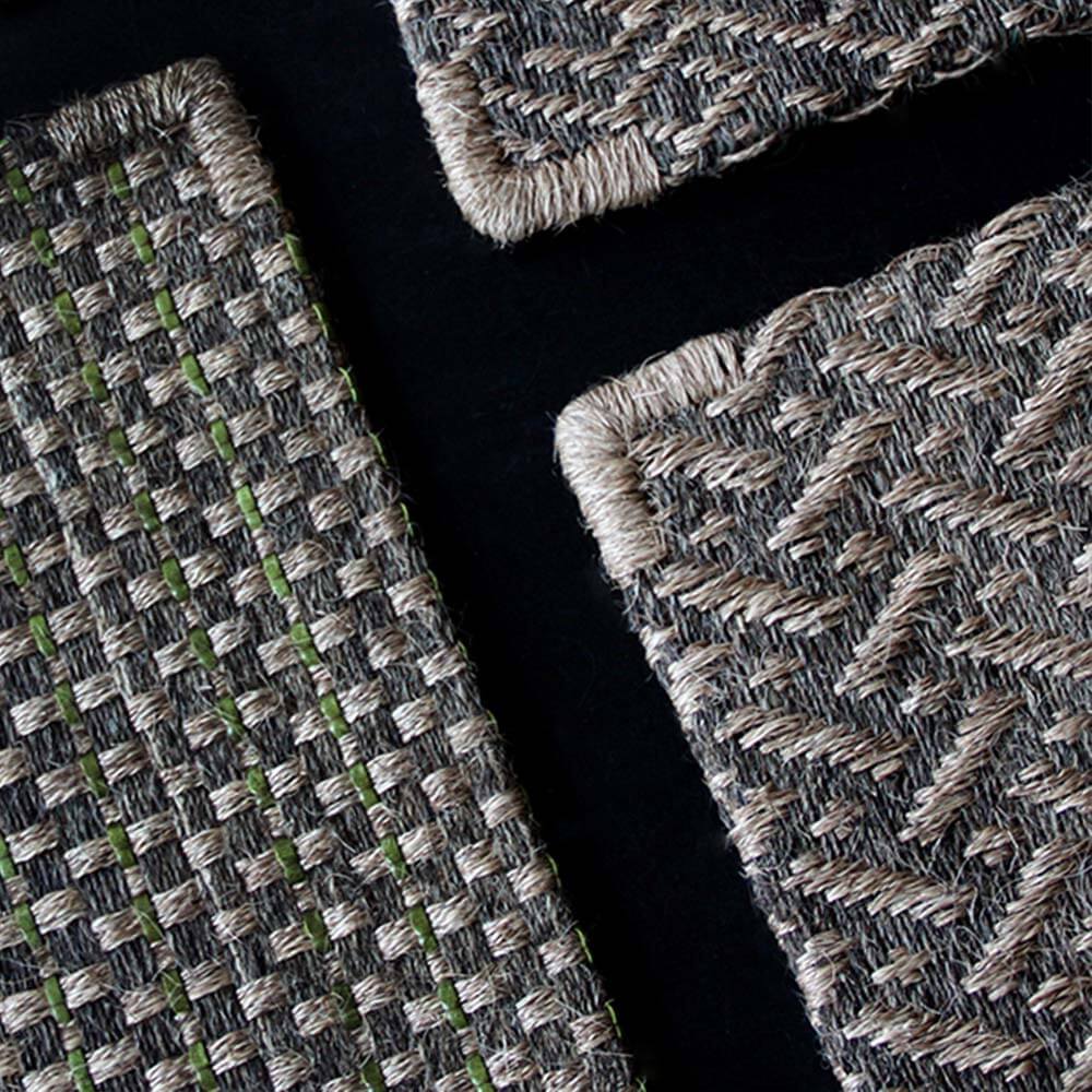 colombian crin rugs horsehair + jute, festival pattern l'aviva home