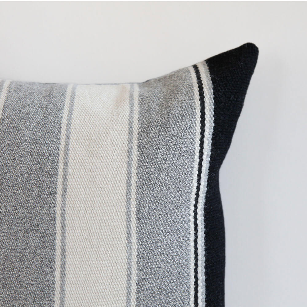 black and gray throw pillows