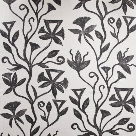 khovar collection, modern, large scale vine print wall covering.