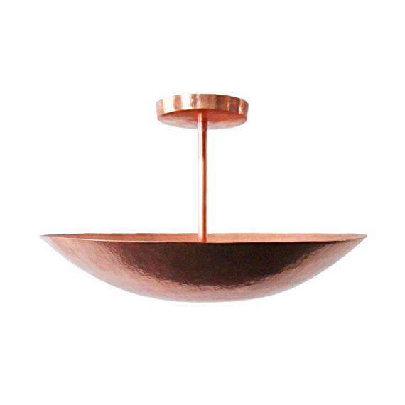 semi-flush mount ceiling pendant copper wall art decoration handmade