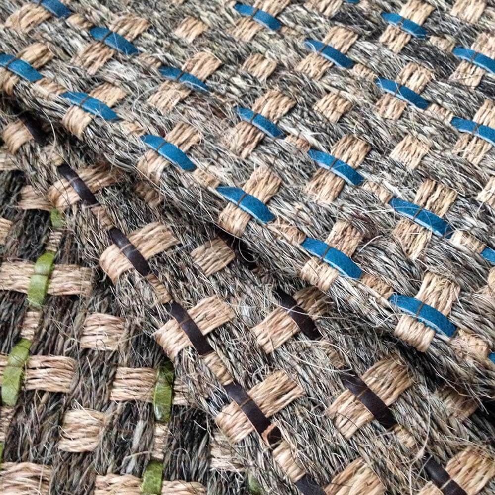 natural fiber rugs leather jute horsehair durable