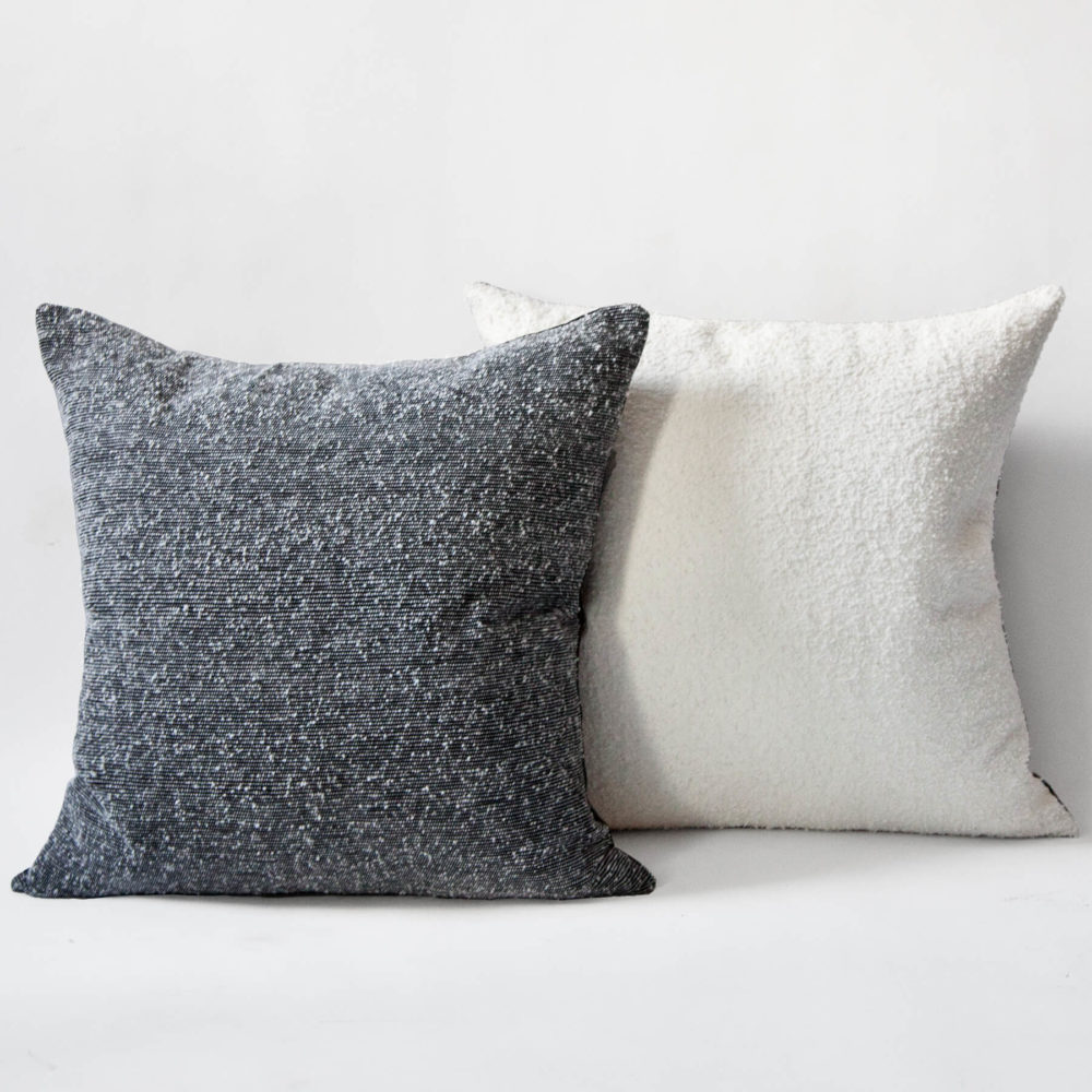 l'aviva home, wool boucle pillows, throw pillows, black and white pillows, decorative pillows