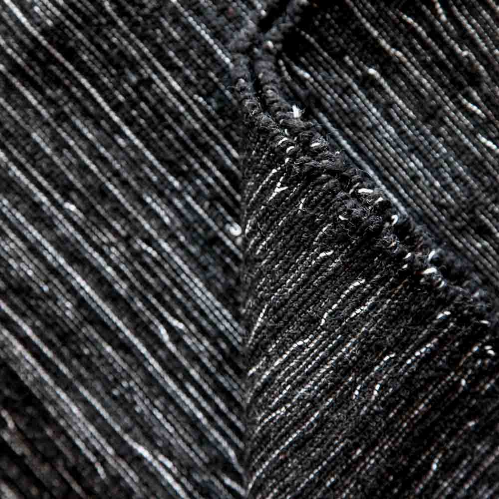 stria noir cotton fabric by the yard, beautiful, black, nubby fabric that is prefect for upholstery and pillows.