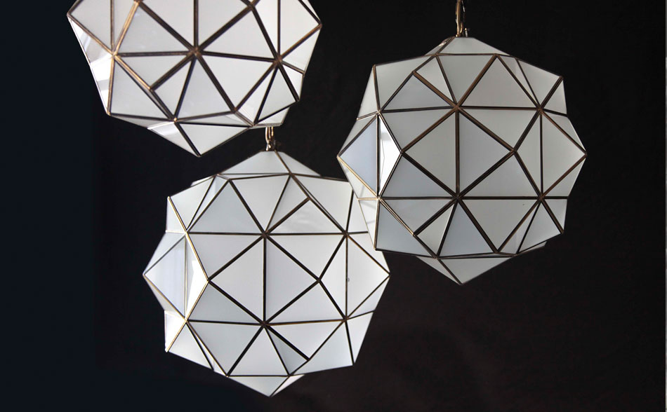 granada pendant lights in milk glass. statement lighting for living room or dining room.