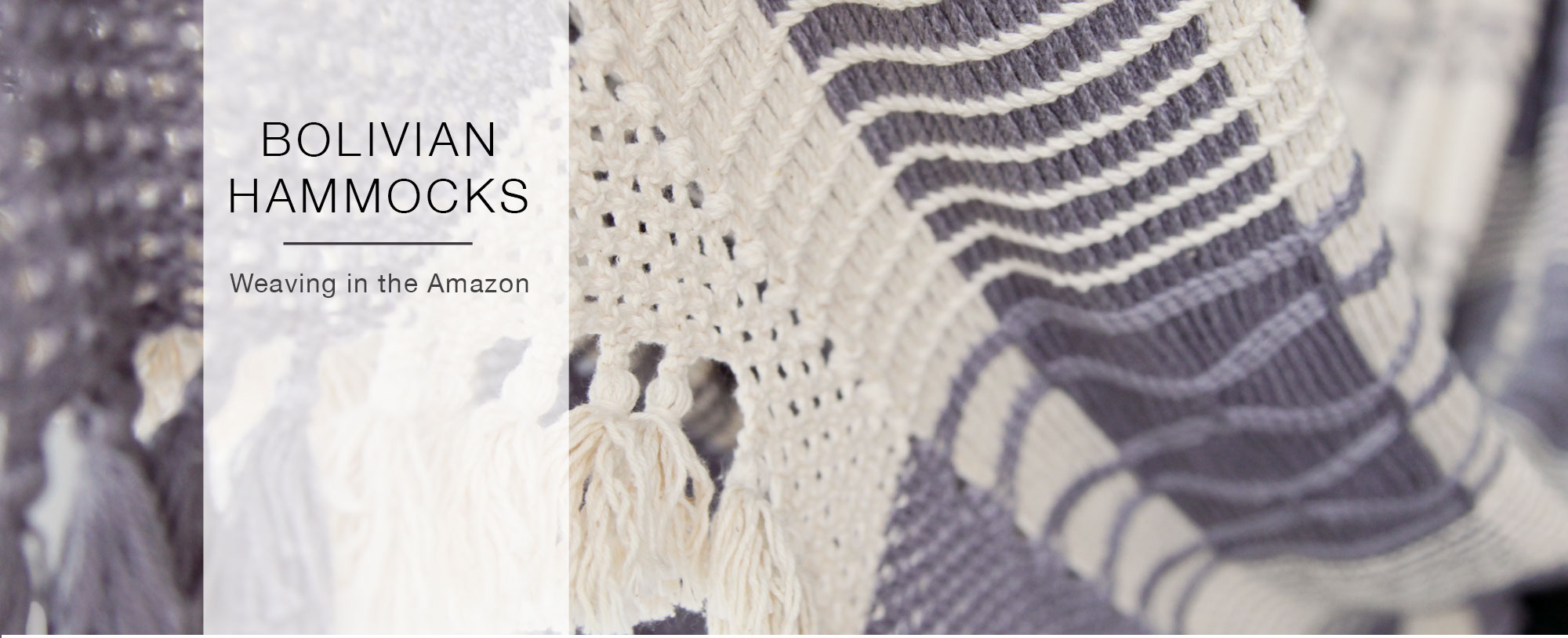 Handwoven luxurious cotton hammocks from the Bolivian Amazon