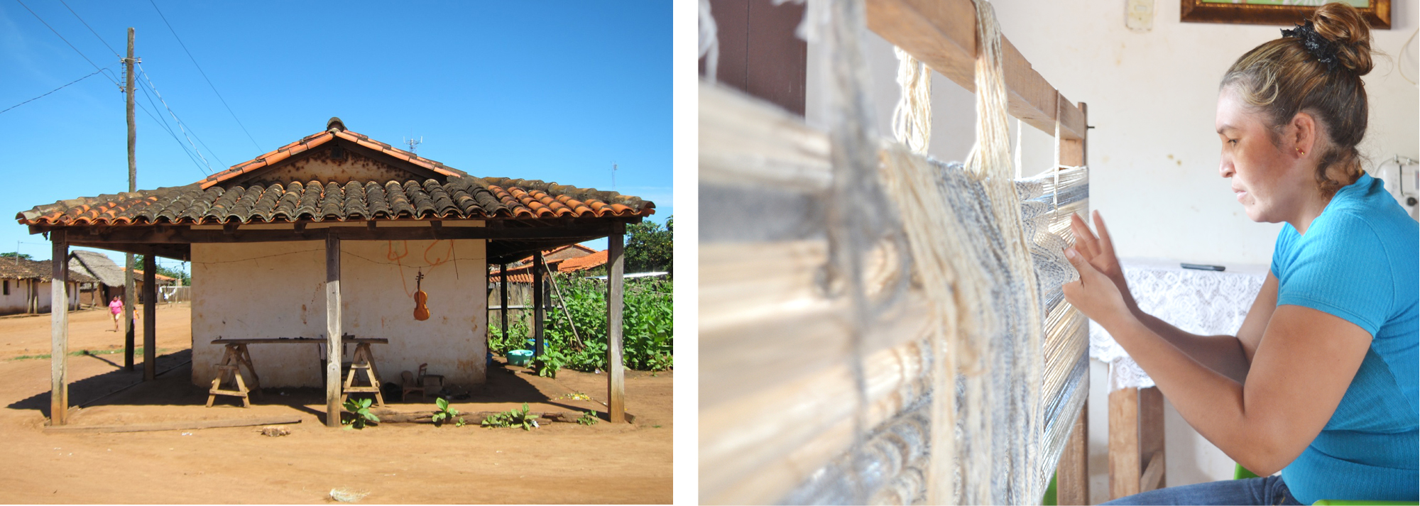 luxury traditional bolivian hammock bed with baby in the small town of urubicha, bolivia.