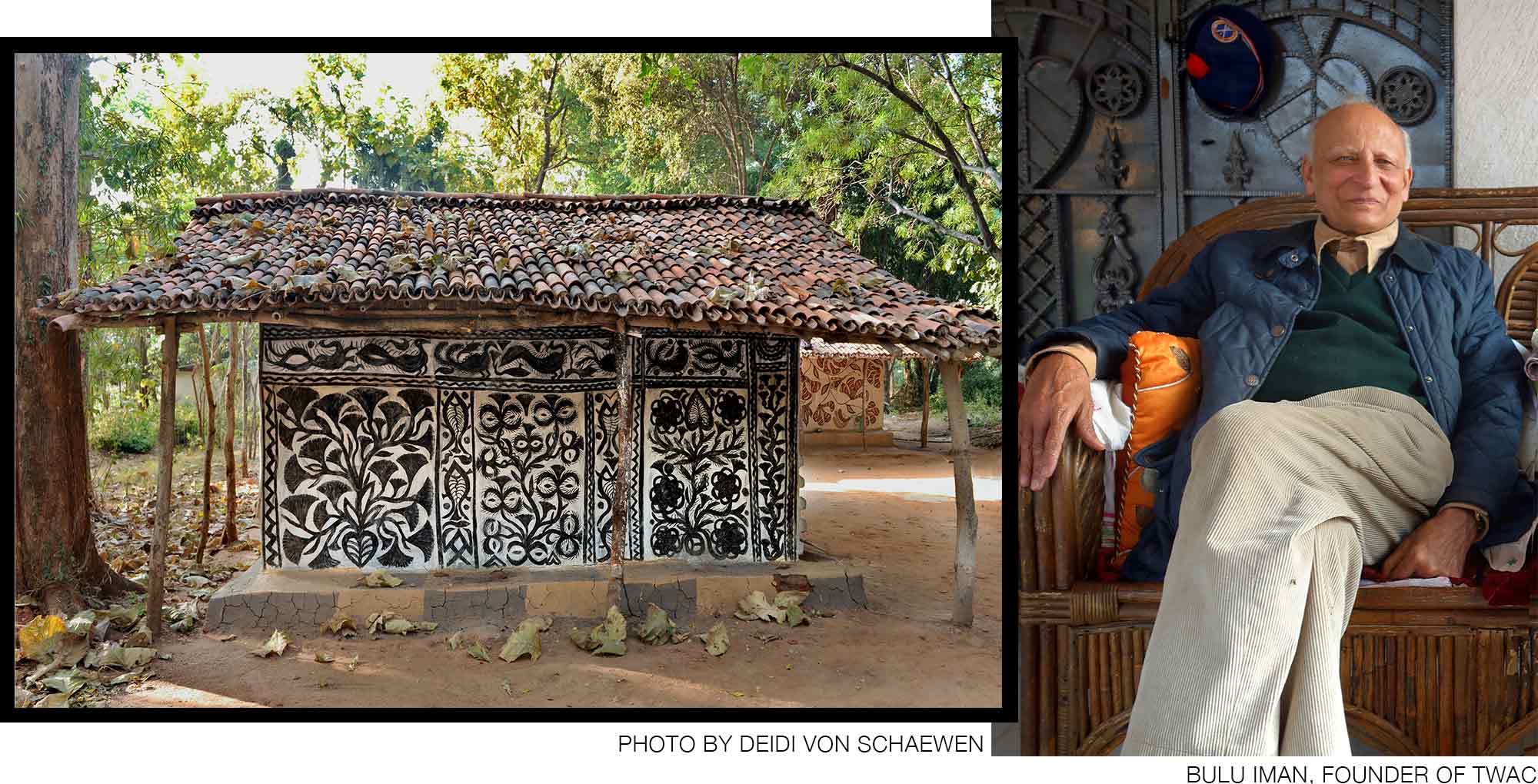 khovar mud paintings on the walls of the homes in Hazaribagh, India.