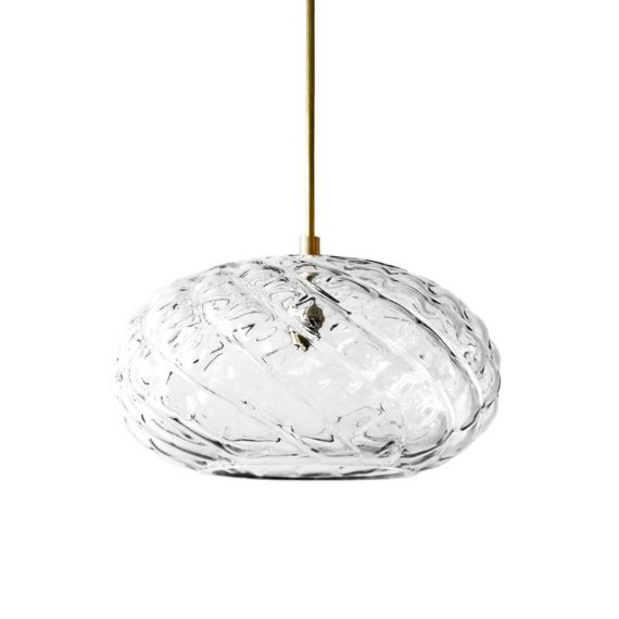 espadin, handblown glass pendant light fixture in charcoal glass.