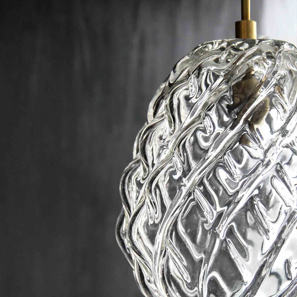 tobola, blown glass pendant light