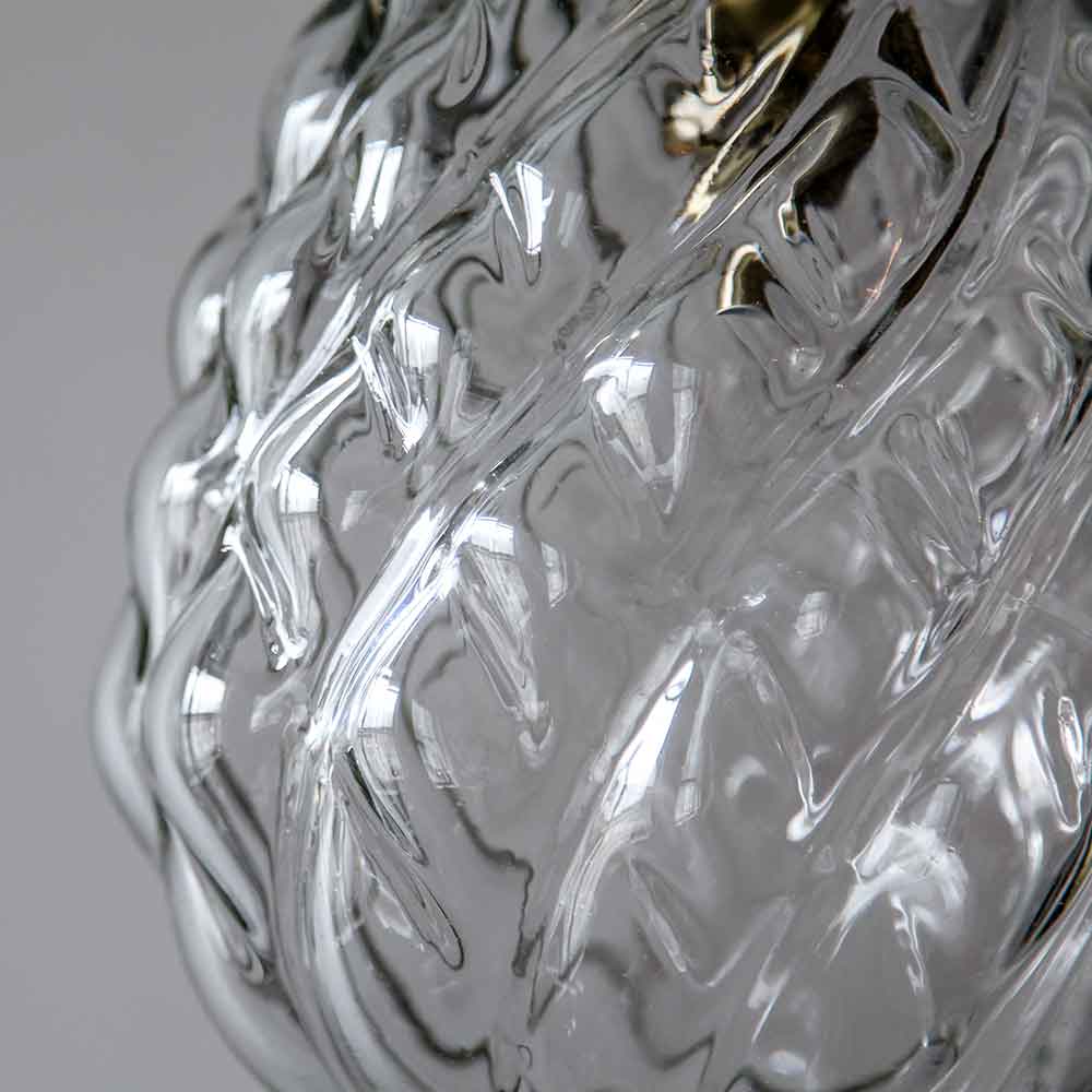 organic shapes form this modern pendant light fixture.