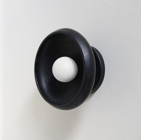 matte black onyx sconces - perfect for bedside lighting or hallway lighting.
