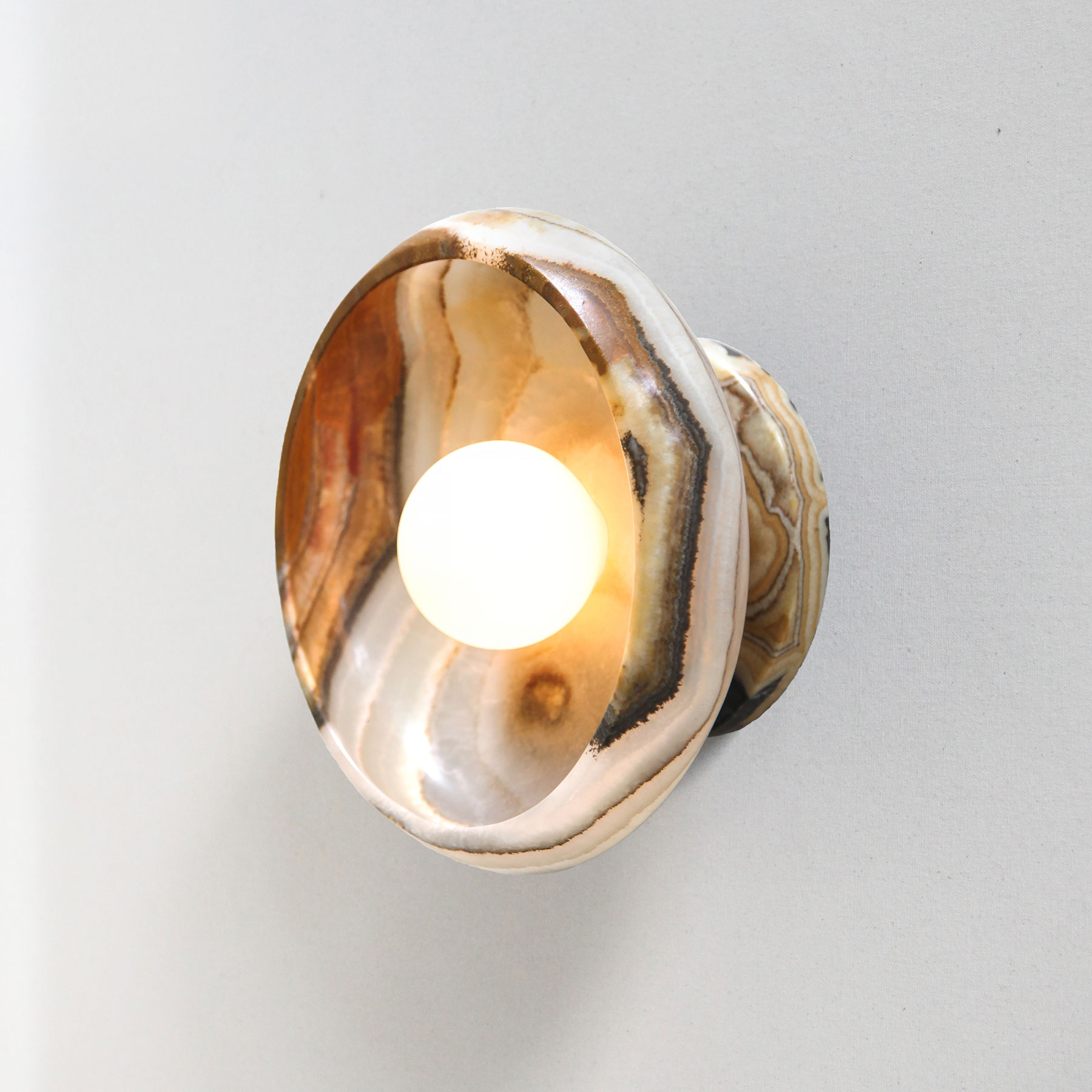 Piedra Collection Terra Onyx Sconce L Aviva Home