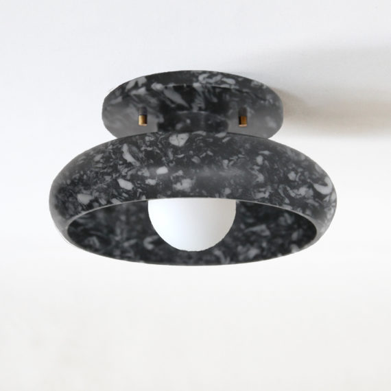piedra lighting, grey marble stone sconces and semi-flush ceiling mount light fixtures.