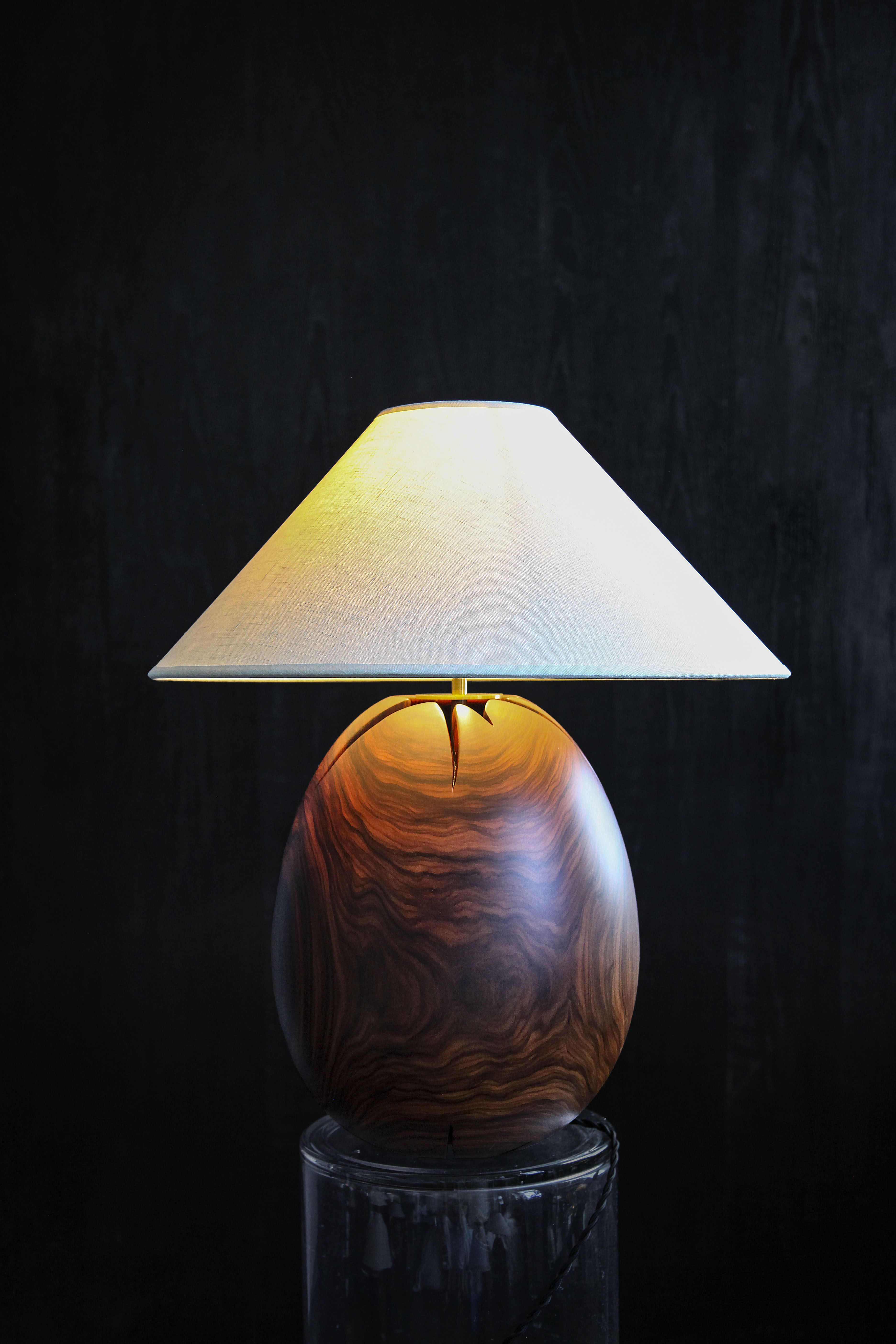 arbol table lamps handmade from tropical hardwoods