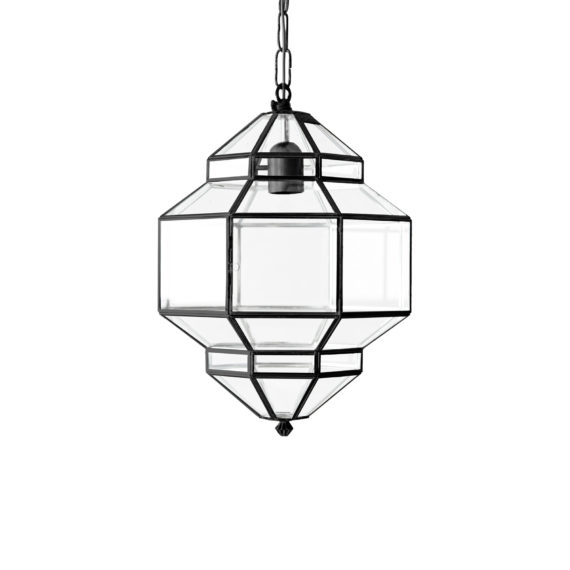 small modern glass pendant lamp.