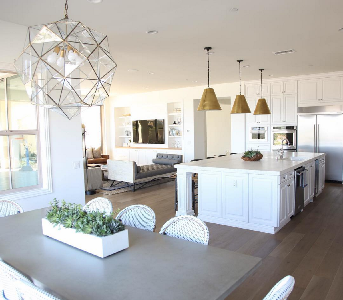 Granada pendant in kitchenette designed by Becki Owens