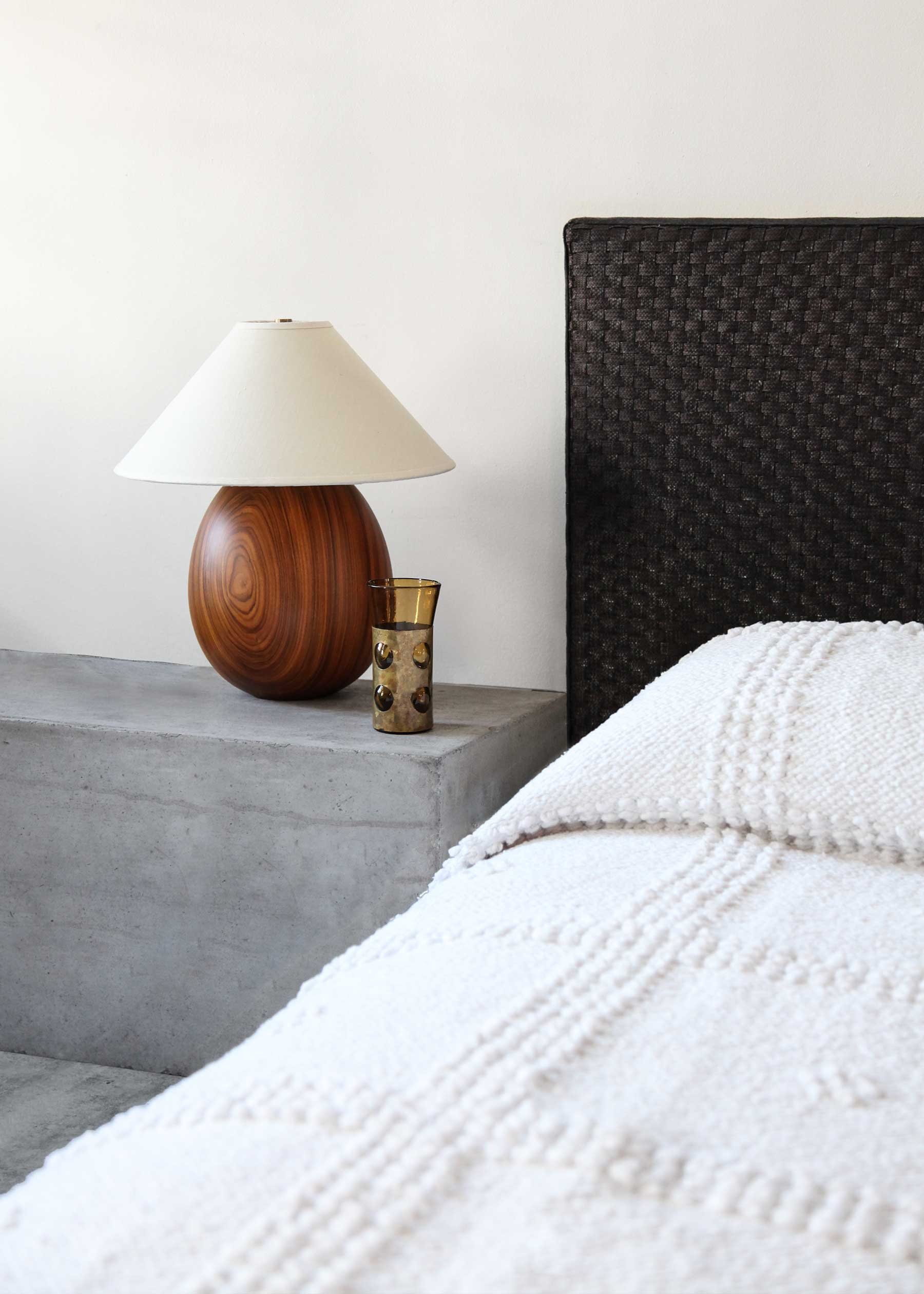 Arbol Lighting Collection, tropical hardwood table lamps