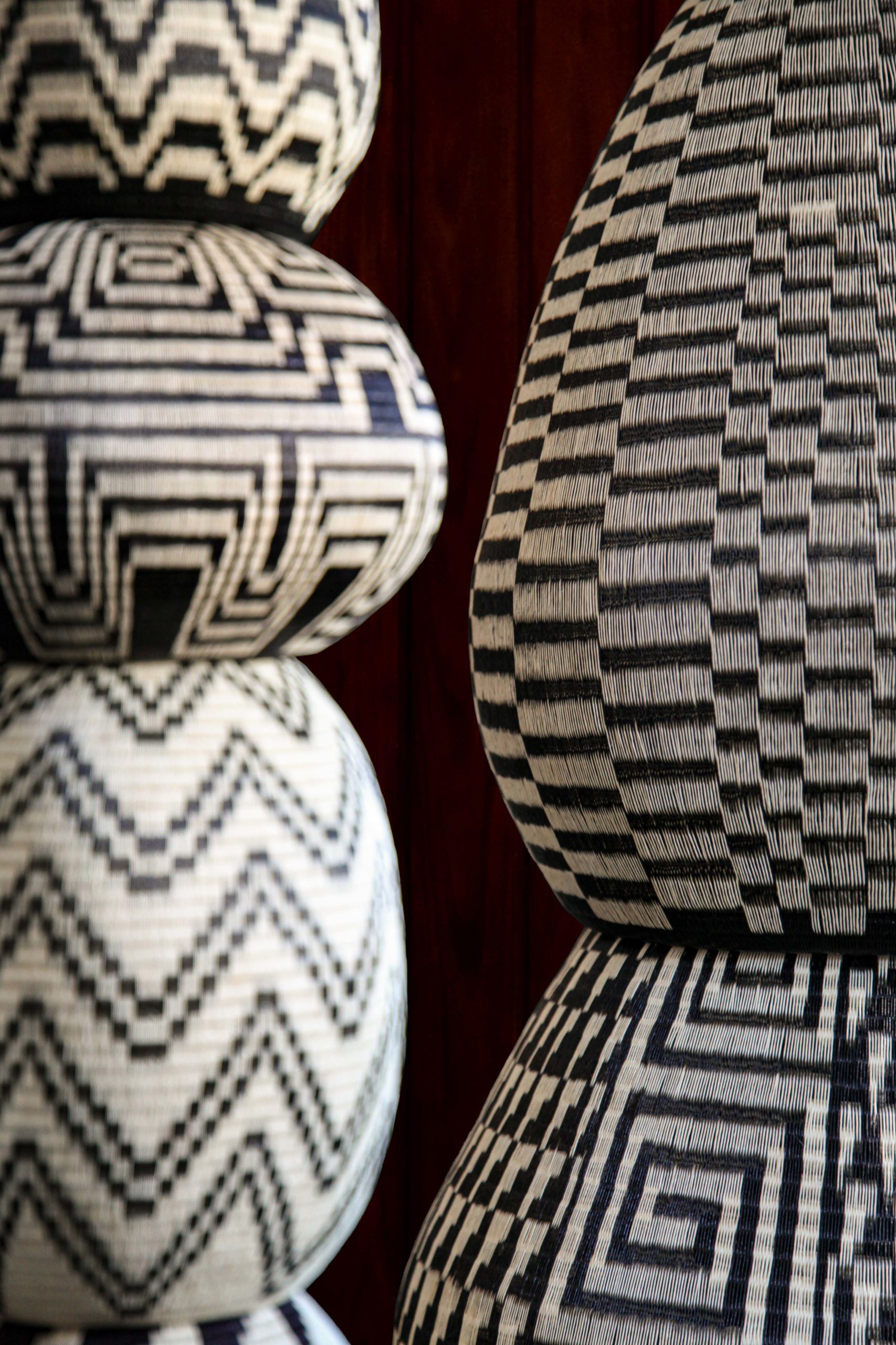 Graphic Werregue pendant light collection.
