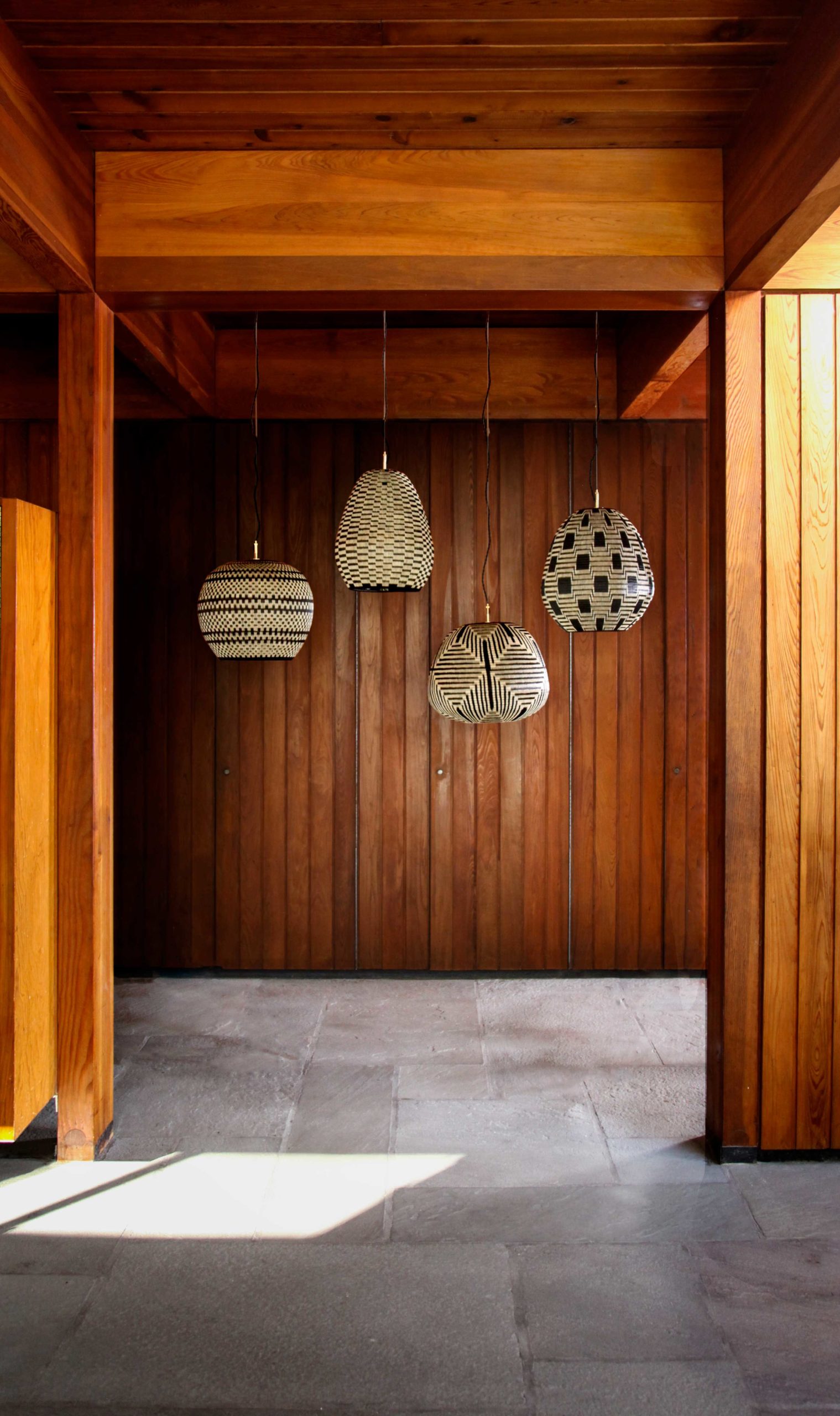 Graphic Werregue pendant light collection.