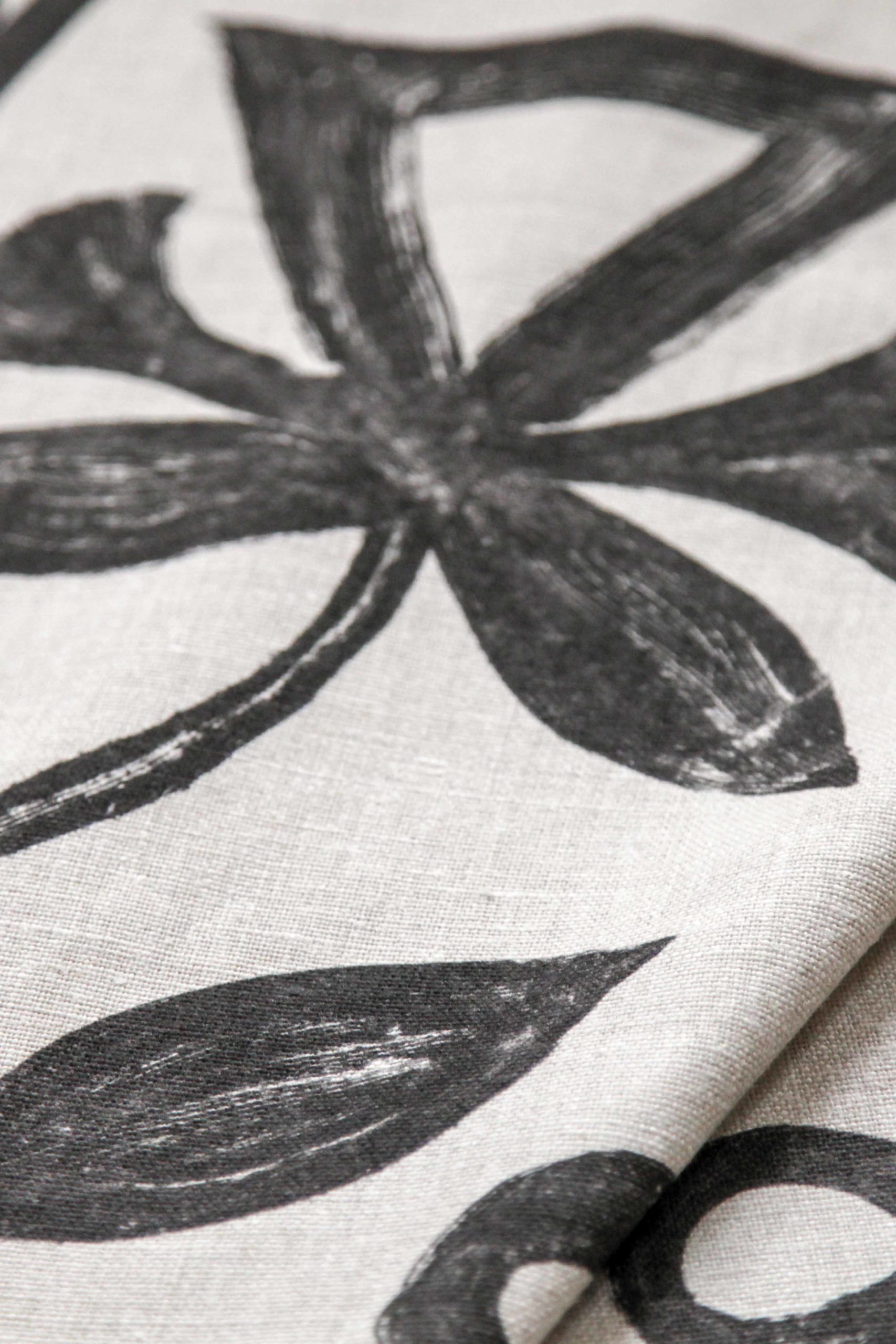 Khovar vine linen fabric by the yard