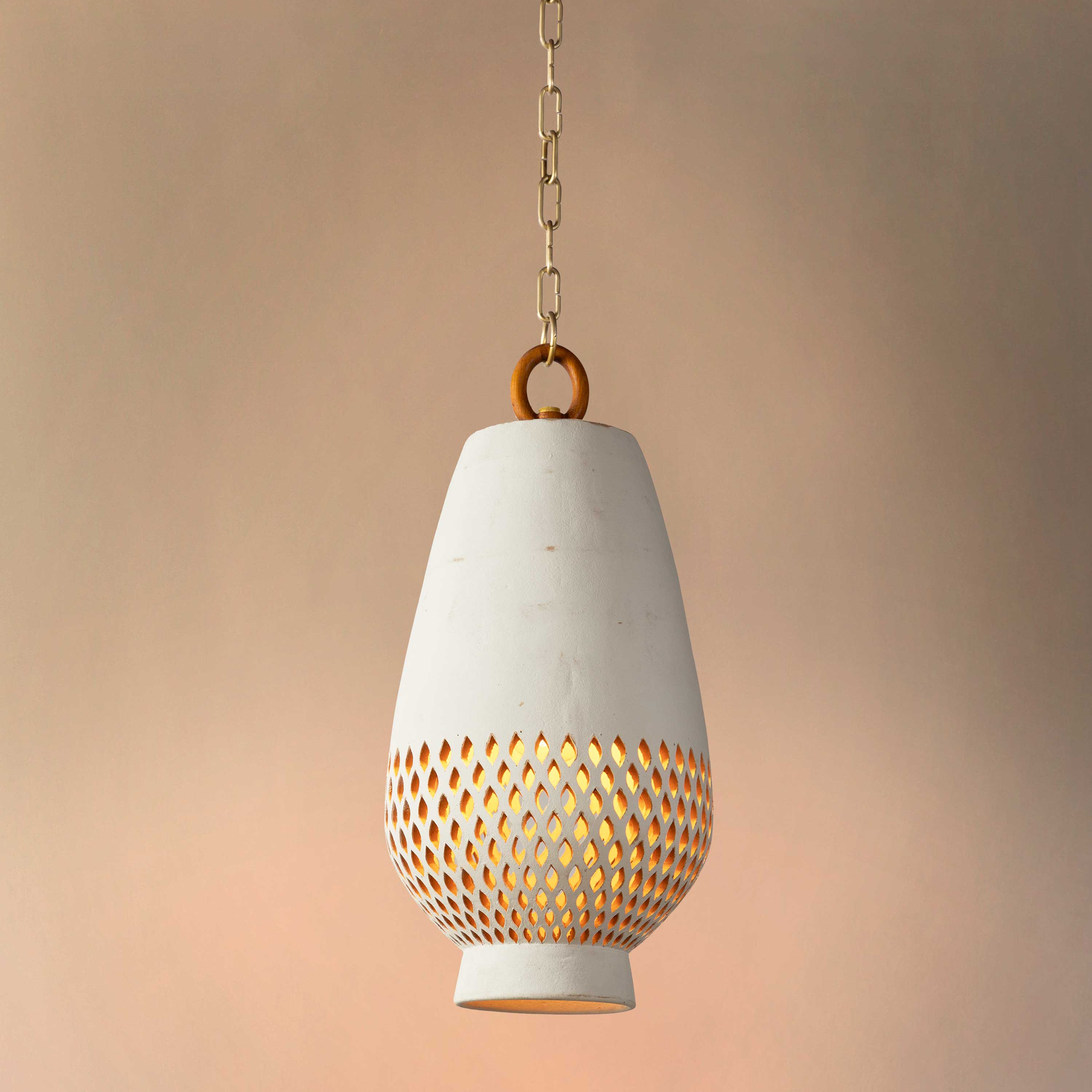 Atzompa Collection Diamantes Pendant Light, Size B - laviva