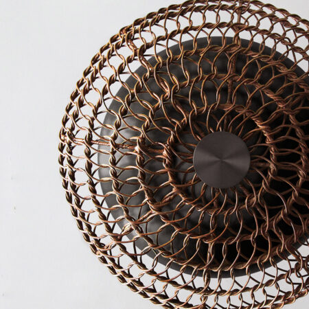 Ventila in mocha rattan with oil rubbed bronze finish
