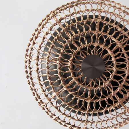 Ventila in natural rattan with oil rubbed bronze finish