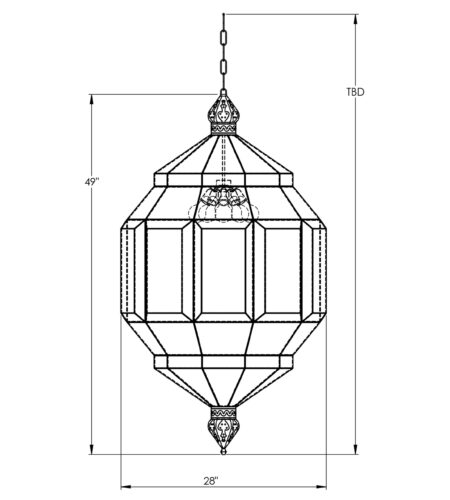 Granada Alhambra II Size D To-Scale Template