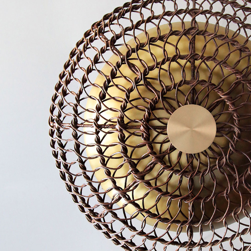 Mocha Rattan with Brushed Brass hover