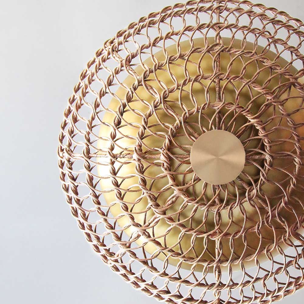 Natural Rattan with Brushed Brass hover