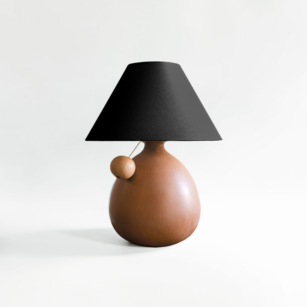Barro Terra Lamp with Ball Pull