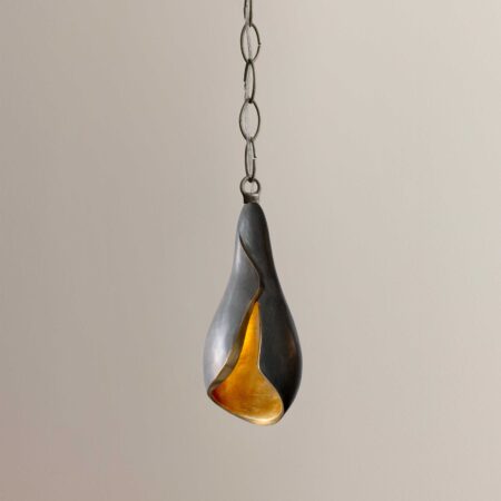 Lirio pendant in ceniza finish lit