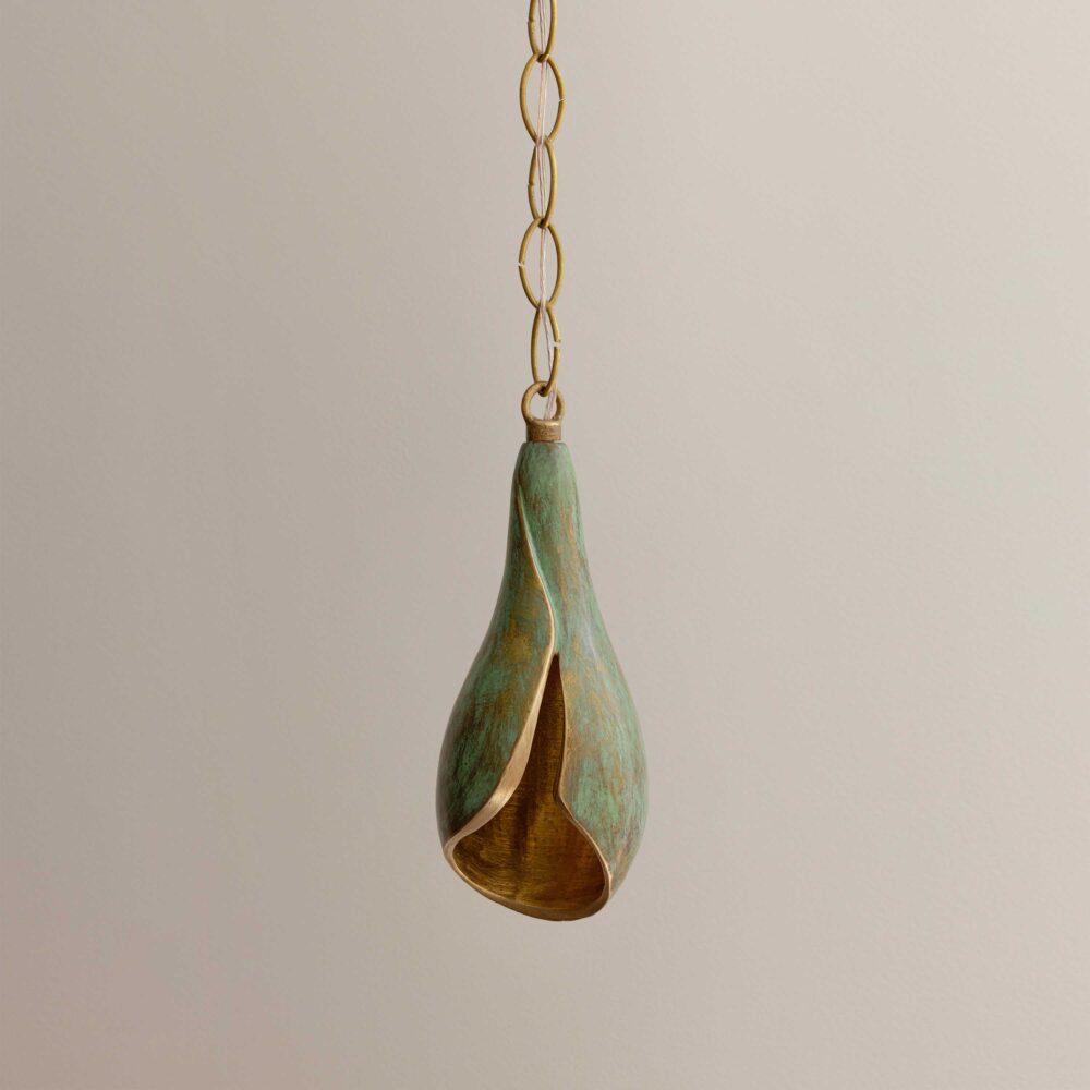 Lirio pendant in verdigris finish