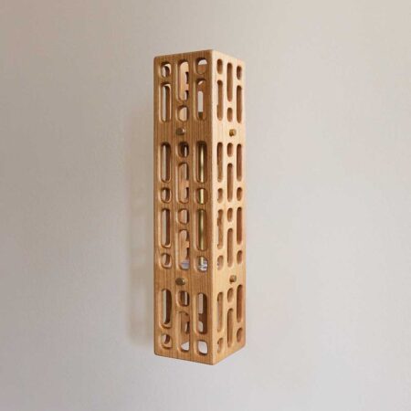 Celosia Sconce, size C, rubio wood