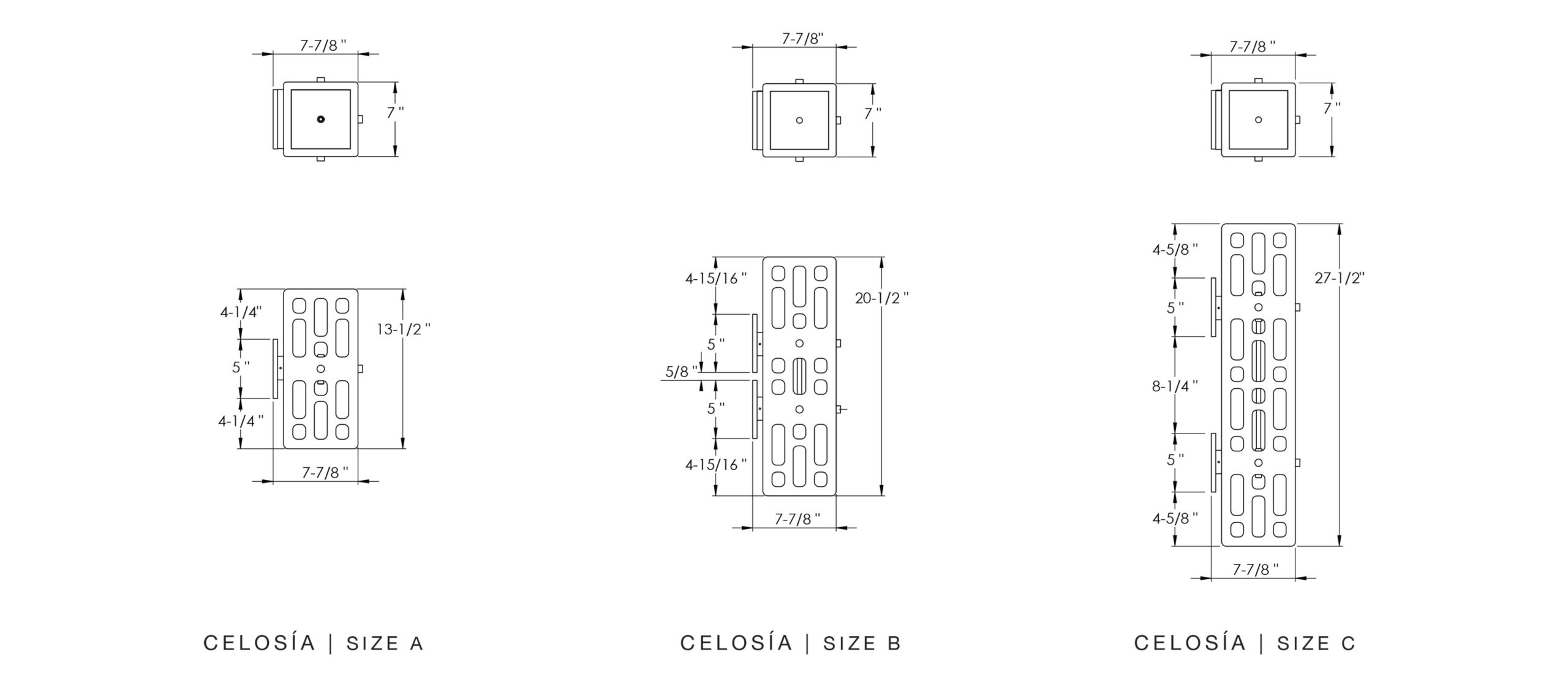 Celosia_Sconce-Dimensions Celosia sconce dimensions