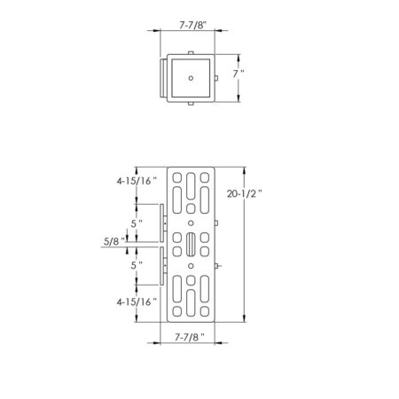 Celosia sconce size B print to scale