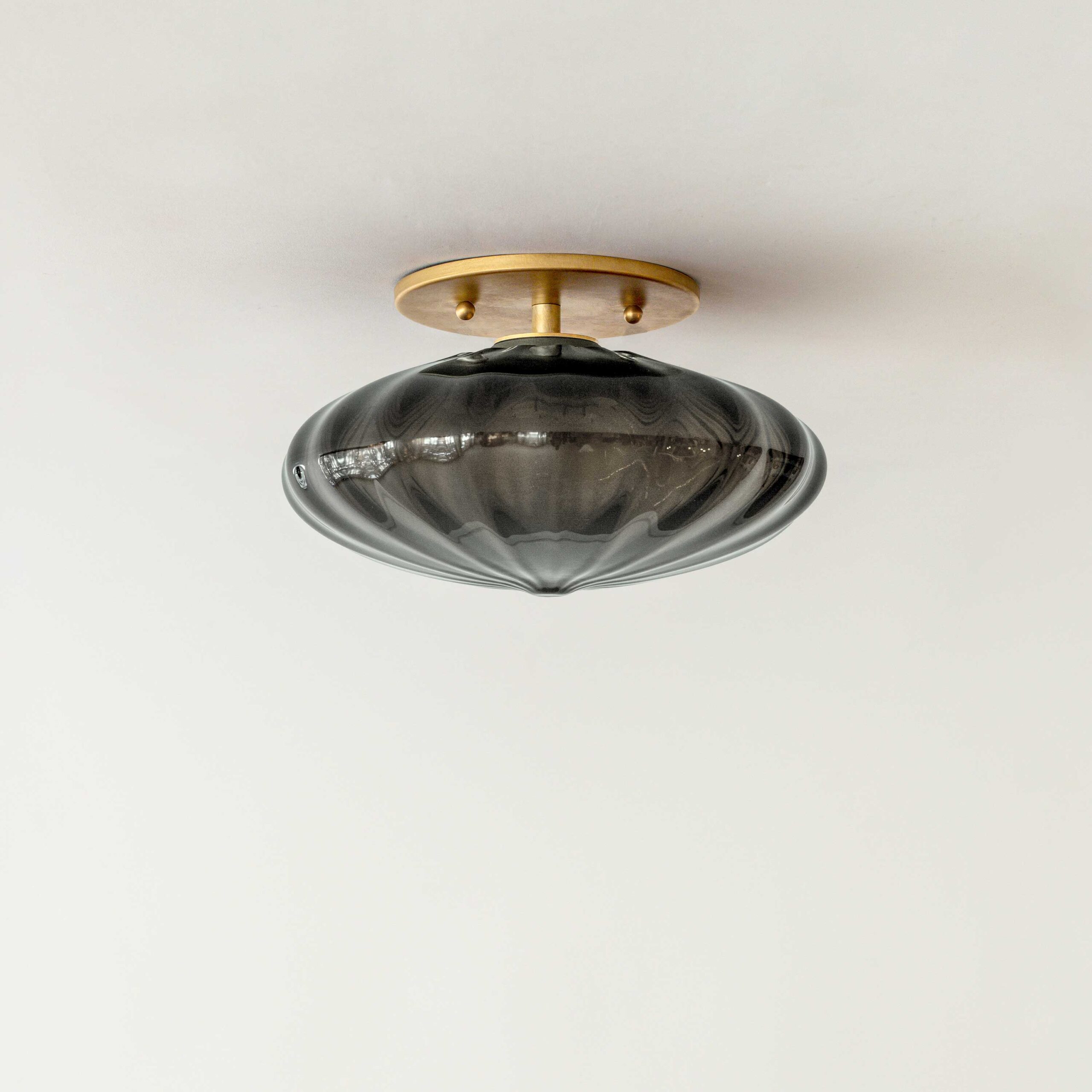 Agave Espadin Mini Flush-Mount Obsidian Glass